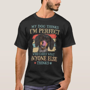 Camiseta Meu Cachorro pensa que sou um Ret perfeito de Cach