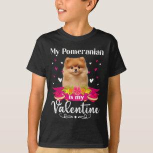 Camiseta Meu cachorro pomerânia é meu amante do Dia dos Nam