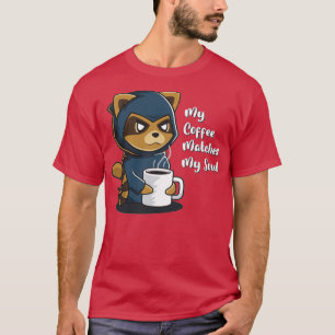 Camiseta Meu Café Corresponde A Minha Alma Cafeine Gótico R