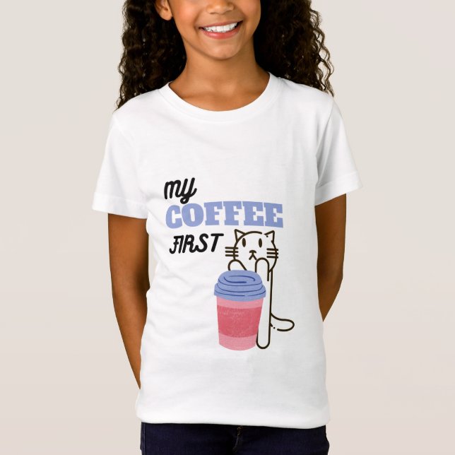 Camiseta Meu Café Primeiro (Frente)