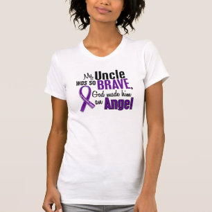 Camiseta Meu câncer de pâncreas do tio Ser Um Anjo