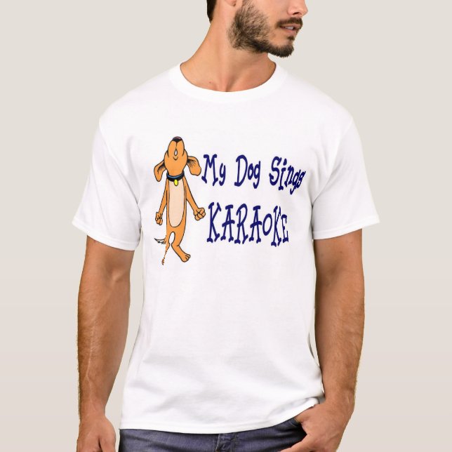 Camiseta Meu cão canta (Frente)