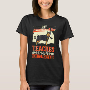 Camiseta Meu Cão de Gado Australiano Me Ensina a Desfrutar