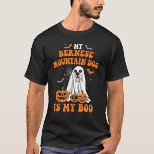 Camiseta Meu Cão É Boo Bernese Mountain Dog Boo Ghost