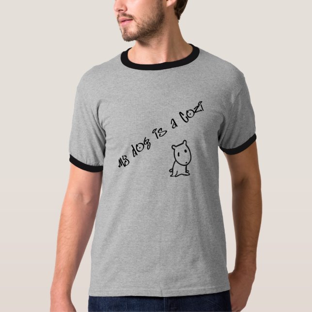 Camiseta Meu cão é um t-shirt de Cozi (Frente)