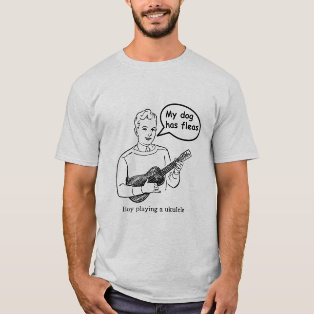 Camiseta Meu cão tem pulga (Frente)