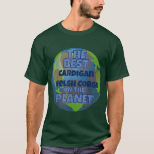 Camiseta Meu Cardigan Welsh Corgi é o melhor cão do trabalh