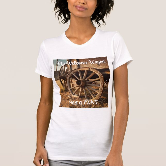 Camiseta Meu carro de boas-vindas tem um plano (Frente)