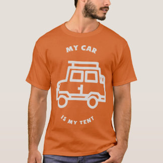Camiseta Meu Carro É Meu Presente de Auto Camping