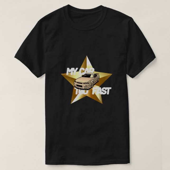 Camiseta Meu Carro É Muito Rápido (Frente do Design)