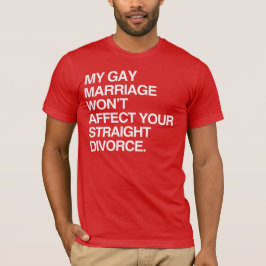 CAMISETA MEU CASAMENTO NÃO AFETARÁ O SEU DIVÓRCIO