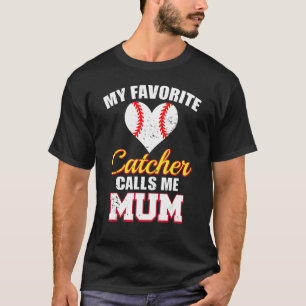 Camiseta Meu Catcher Favorito Me Chama De Basebol Capturado