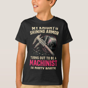 Camiseta Meu Cavaleiro Em Esposa De Maquinista Namorada Eng