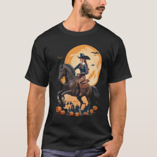 Camiseta Meu cavalo chegou para apreciar o Dia das Bruxas c