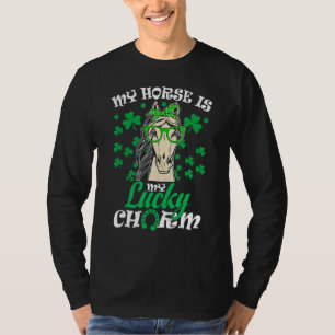 Camiseta Meu Cavalo É Meu Amuleto de Cavalgar Amante do Dia