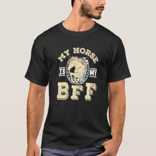 Camiseta Meu Cavalo É Meu Bff Legal Eu Amo Mares Humoralmen