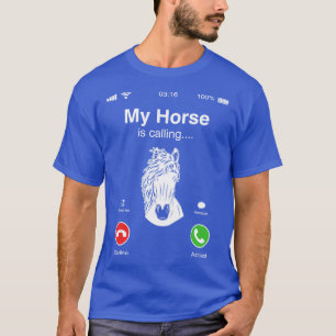 Camiseta Meu Cavalo Está Chamando de Anel