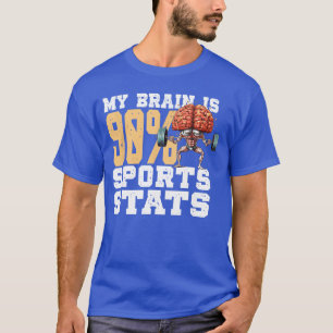 Camiseta Meu Cérebro É 90 Estatísticas Esportivas Análise E