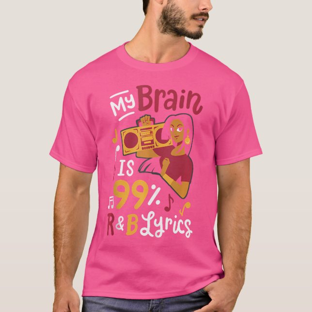 Camiseta Meu Cérebro É 99 Rb De Letras (Frente)