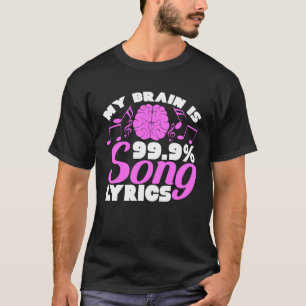 Camiseta Meu Cérebro é Músico de Letras 99