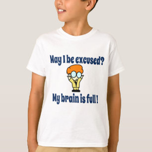 Camiseta Meu cérebro está completo!