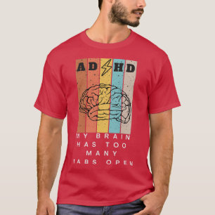 Camiseta Meu cérebro tem muitas abas abertas 4