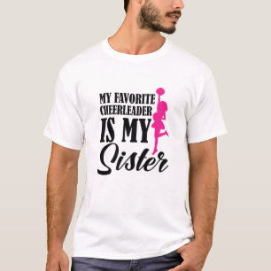 Camiseta Meu Cheerleader Favorito É Minha Irmã Cheer Ch