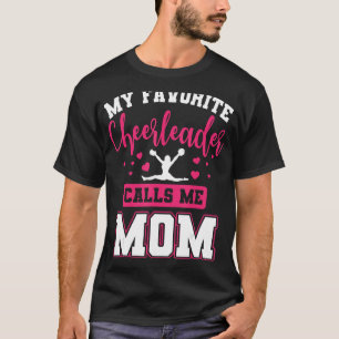 Camiseta Meu Cheerleader Favorito Me Chama Mãe Cheerhead