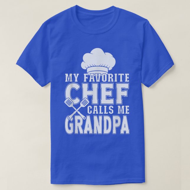 Camiseta Meu Chef Favorito Me Chama De Cozinhar Engraçado D (Frente do Design)