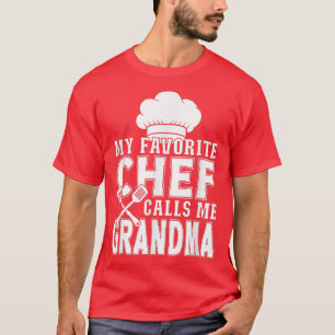 Camiseta Meu Chef Favorito Me Chama De Cozinhar Engraçado P