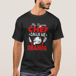 Camiseta Meu Chef Favorito Me Chama De Grampa Cook Papá Men
