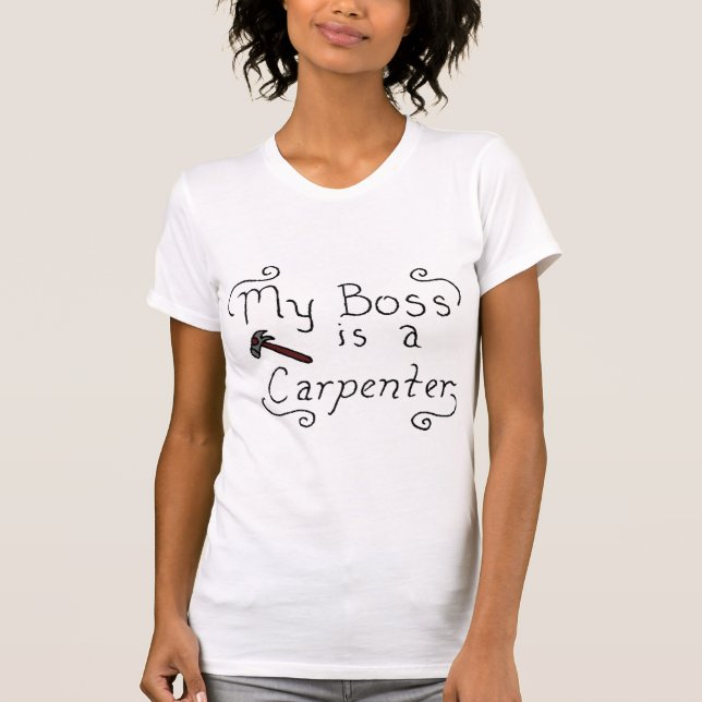 Camiseta Meu chefe é um carpinteiro judaico (Frente)