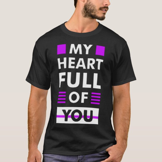 Camiseta Meu cheio de coração de você (Frente)
