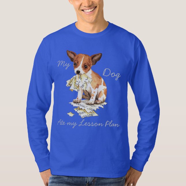 Camiseta Meu Chihuahua Ate Meu Plano de Lição (Frente)