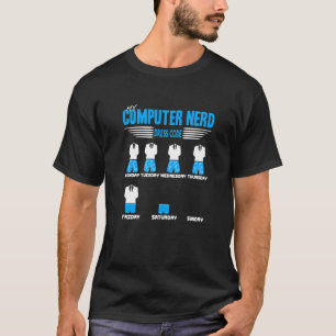 Camiseta Meu Código de Vestimenta de Nerd de Computador Pre