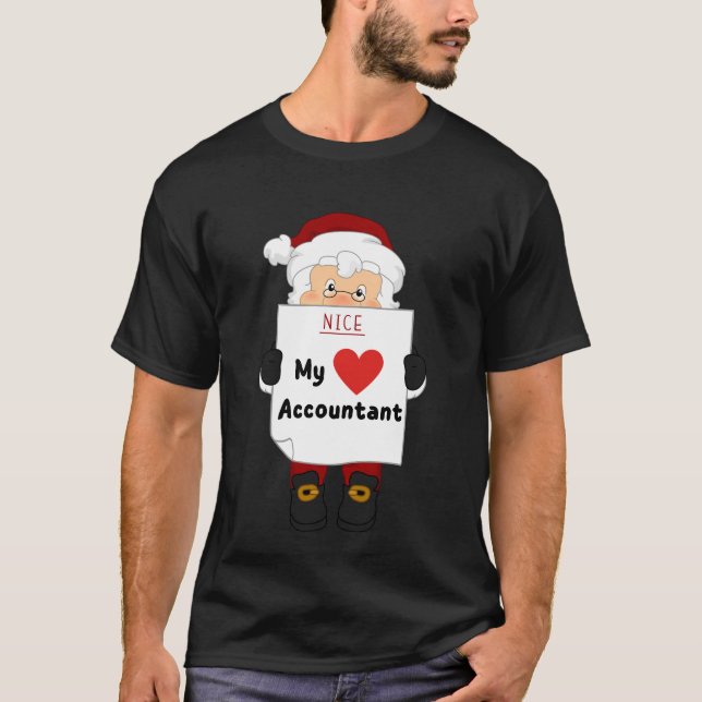 Camiseta Meu Contador Favorito - Contador de Natal (Frente)