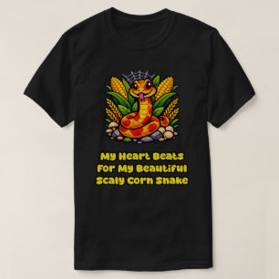 Camiseta Meu Coração Bate Pelo Meu Amor Escamoso de Cobra d