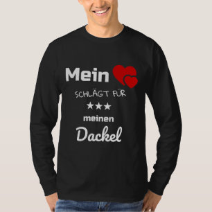 Camiseta Meu Coração Bate Pelo Meu Dachshund