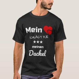 Camiseta Meu Coração Bate Pelo Meu Dachshund