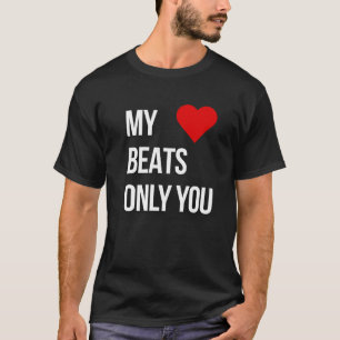 Camiseta Meu Coração Bate Somente Por Você