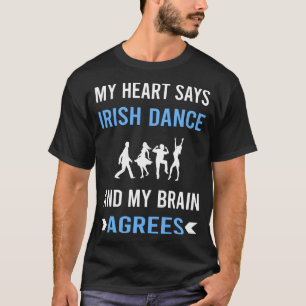 Camiseta Meu Coração Dança Irlandesa Dançarino