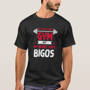Camiseta Meu coração diz Bigos sobre a Rua do Humor Gym Hun