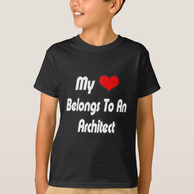 Camiseta Meu Coração É De Um Arquiteto (Frente)