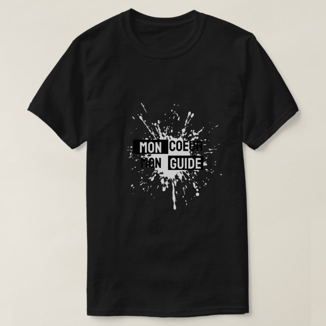Camiseta Meu coração é meu guia (Frente do Design)