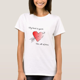 Camiseta Meu Coração é Seu para Todo o Tempo