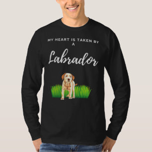 Camiseta Meu Coração É Tirado Por Um Cachorro Labrador