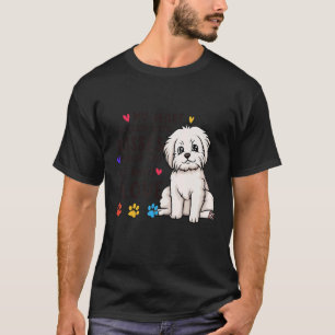 Camiseta Meu Coração Está Cheio De Beijos E Amor Maltês