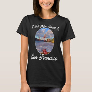 Camiseta Meu Coração Está em São Francisco pela Porta do Ou