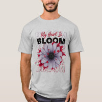 Meu Coração Está Florindo Desenho Floral Ousado Ca