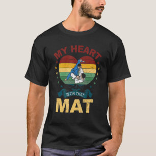 Camiseta Meu Coração Está Naquela Mãe De Jiu Jitsu Jiu Jits